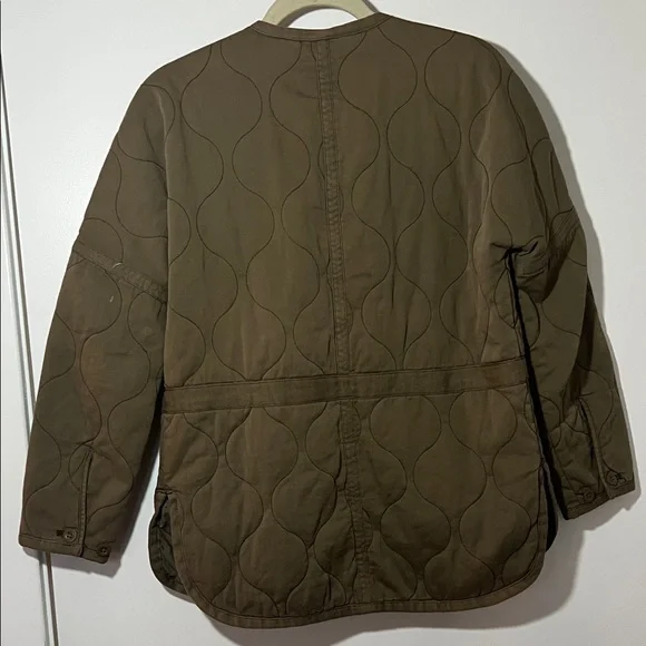 Madewell Olive Green Quilted Field Jacket - Picture 4 of 5